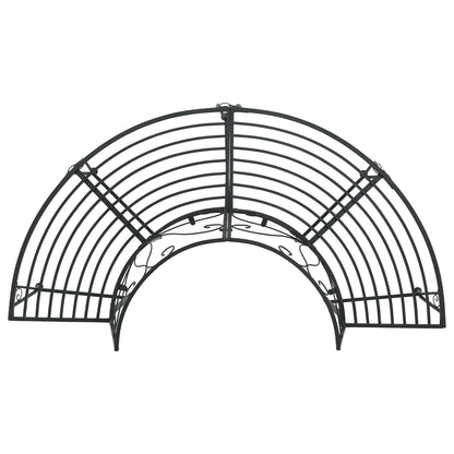 Boom bank 4-Aantal zitplaatsen 160 x 80 x 89 cm Staal Zwart