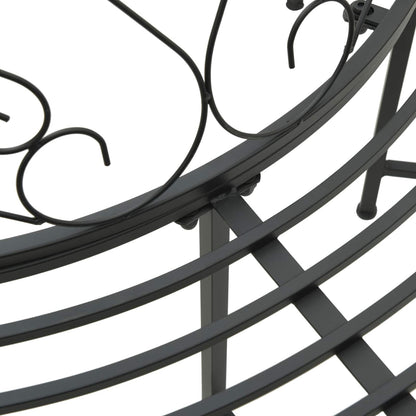Boom bank 8-Aantal zitplaatsen Ø 160 x 89 cm Staal Zwart Rond