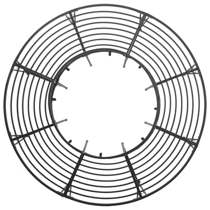 Boom bank 8-Aantal zitplaatsen Ø 160 x 89 cm Staal Zwart Rond