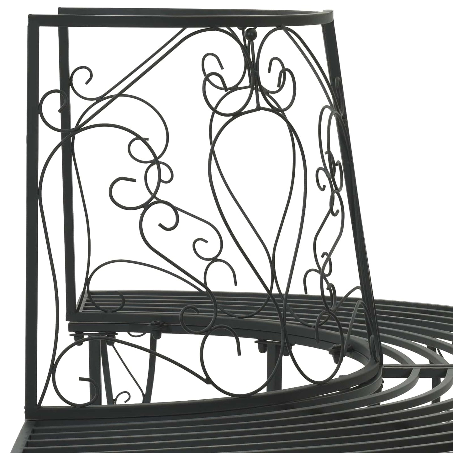 Boom bank 4-Aantal zitplaatsen 160 x 80 x 89 cm Staal Zwart