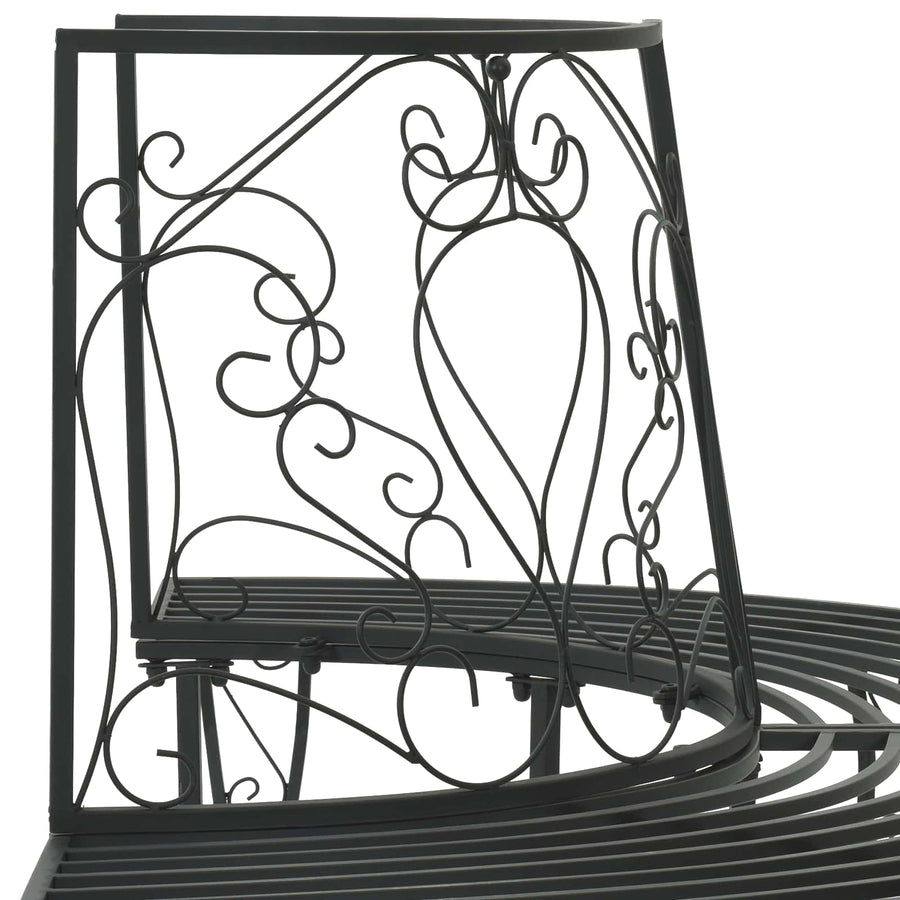 Boom bank 4-Aantal zitplaatsen 160 x 80 x 89 cm Staal Zwart