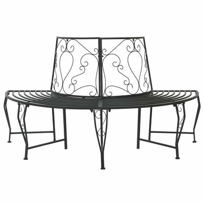 Boom bank 4-Aantal zitplaatsen 160 x 80 x 89 cm Staal Zwart