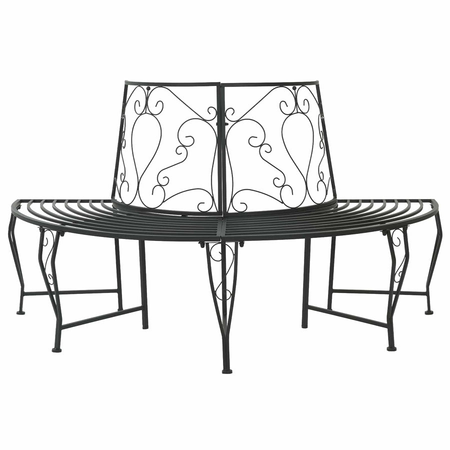Boom bank 4-Aantal zitplaatsen 160 x 80 x 89 cm Staal Zwart