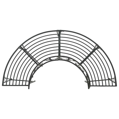 Boom bank 4-Aantal zitplaatsen 160 x 80 x 89 cm Staal Zwart
