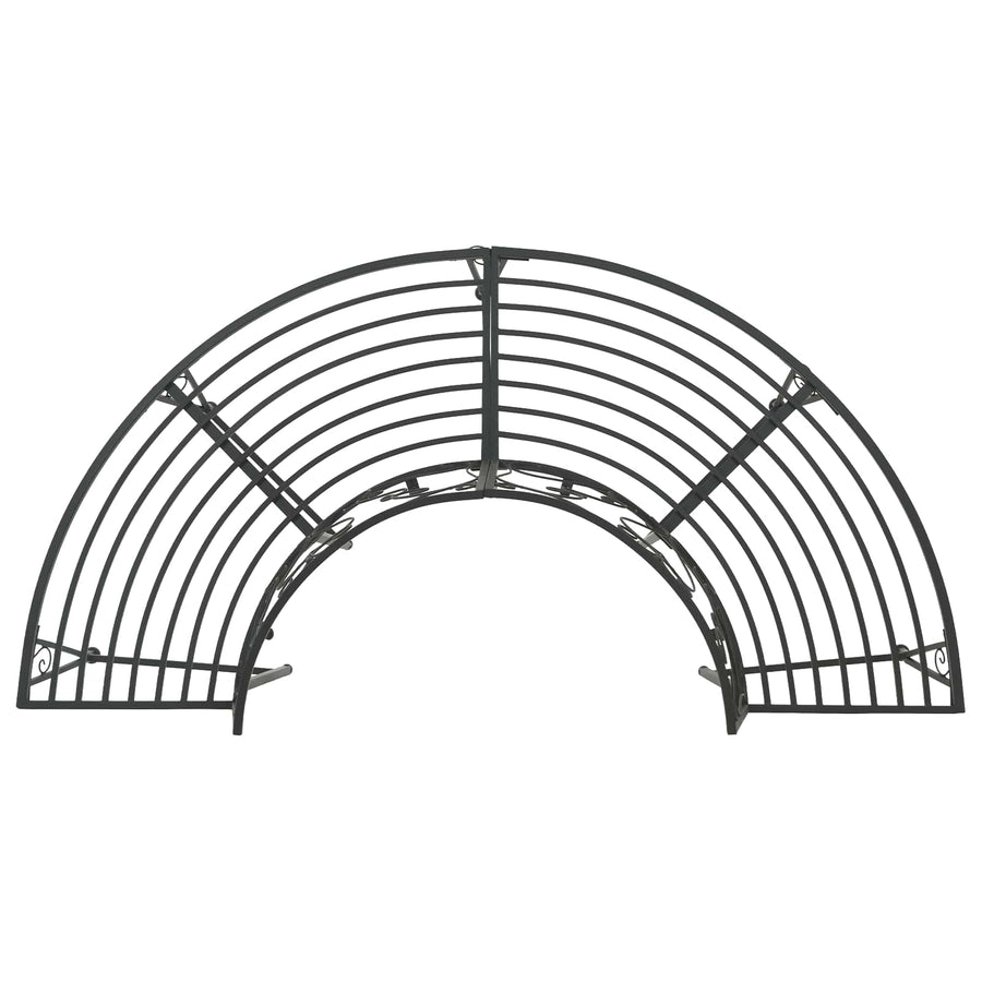 Boom bank 4-Aantal zitplaatsen 160 x 80 x 89 cm Staal Zwart