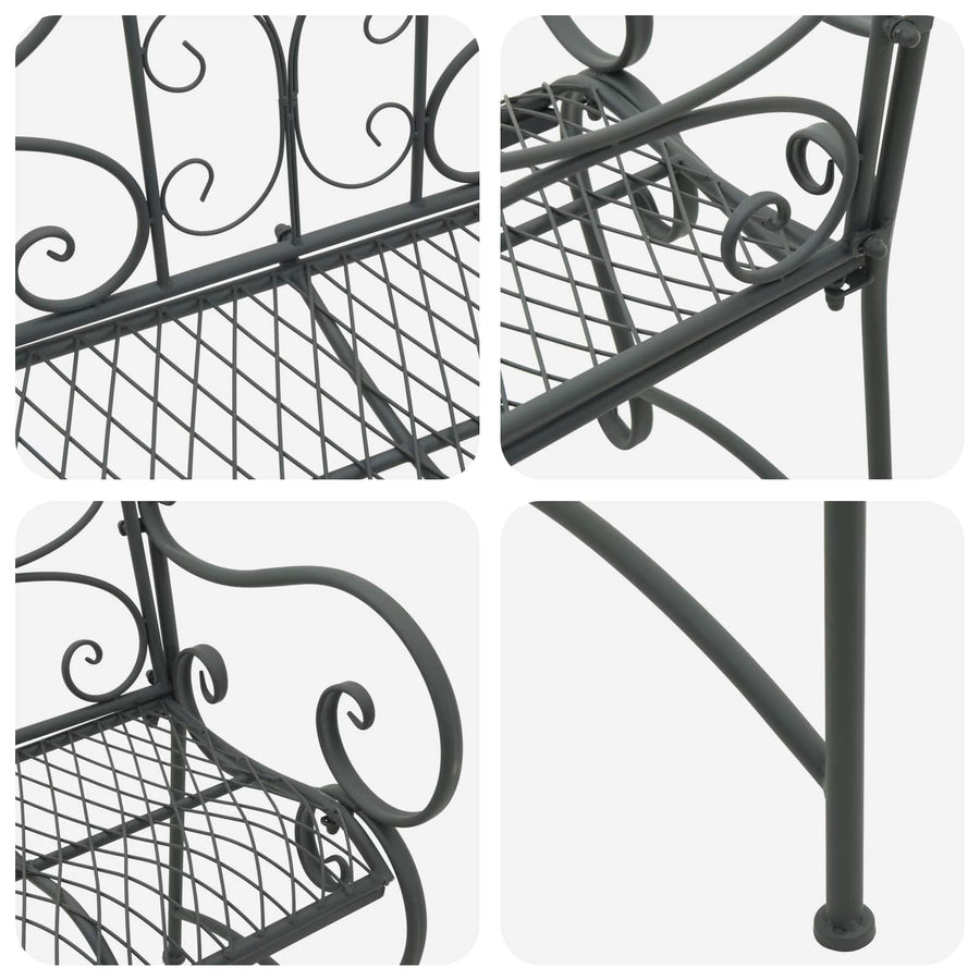 Tuinbank 2-Aantal zitplaatsen 114 x 56,5 x 90 cm Staal