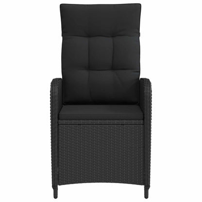 Verstelbare tuinstoel Zwart 57 x 63 x 94 cm poly rattan