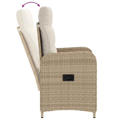 Verstelbare tuinstoel Beige en Crème Wit