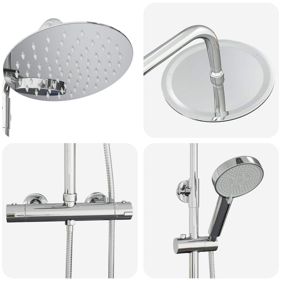 Thermostatisch Douchesysteem Set Chroom 27 x 43,5 x 83 cm