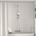 Douchesysteem chroom 26,5x45,5x123 cm messing RVS