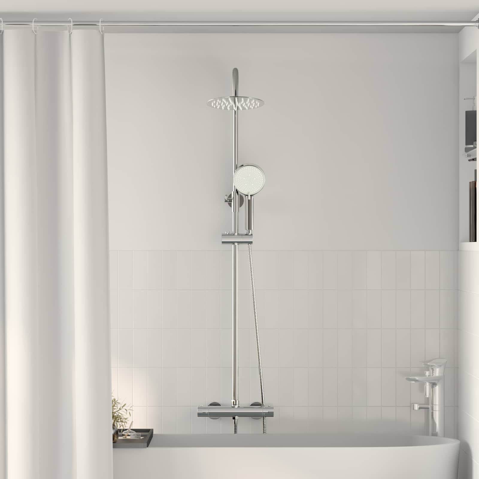 Thermostatisch Douchesysteem Set Chroom 27 x 43,5 x 83 cm