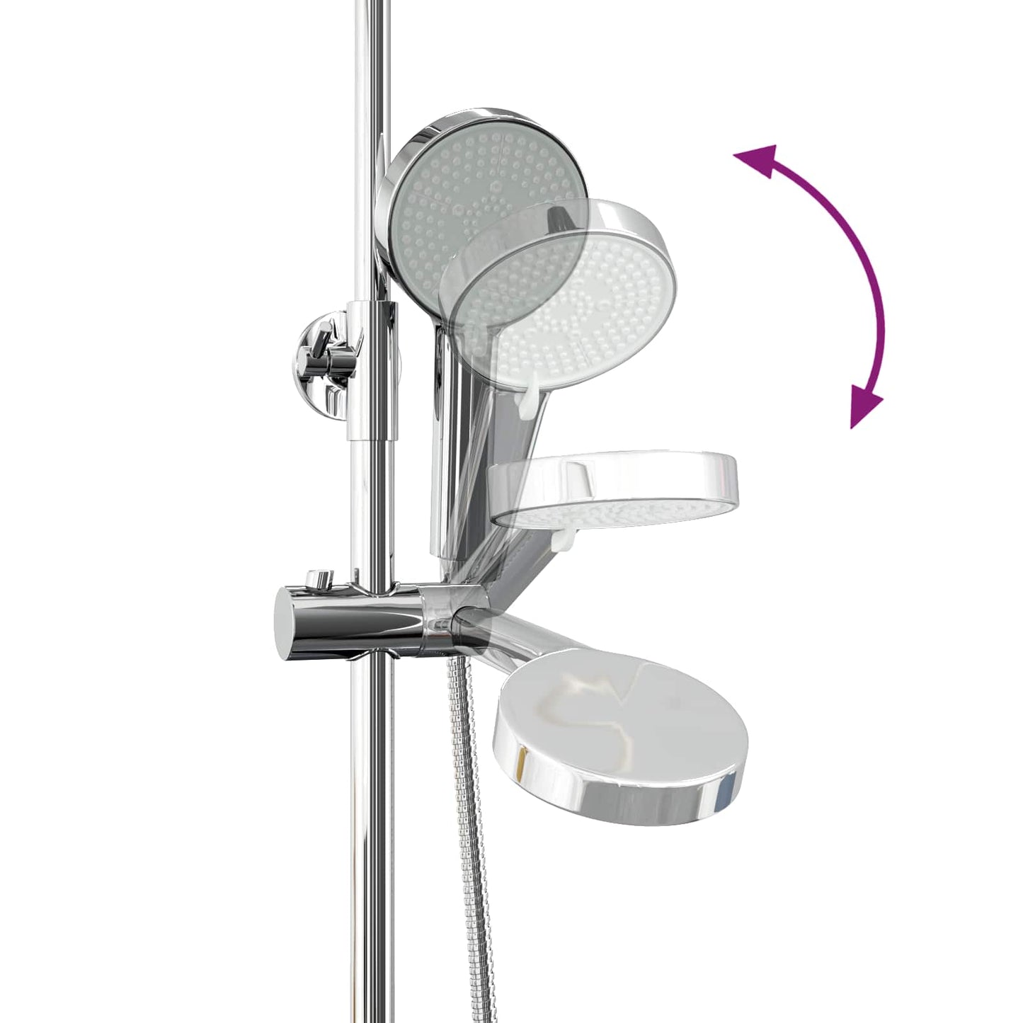 Thermostatisch Douchesysteem Set Chroom 27 x 43,5 x 83 cm