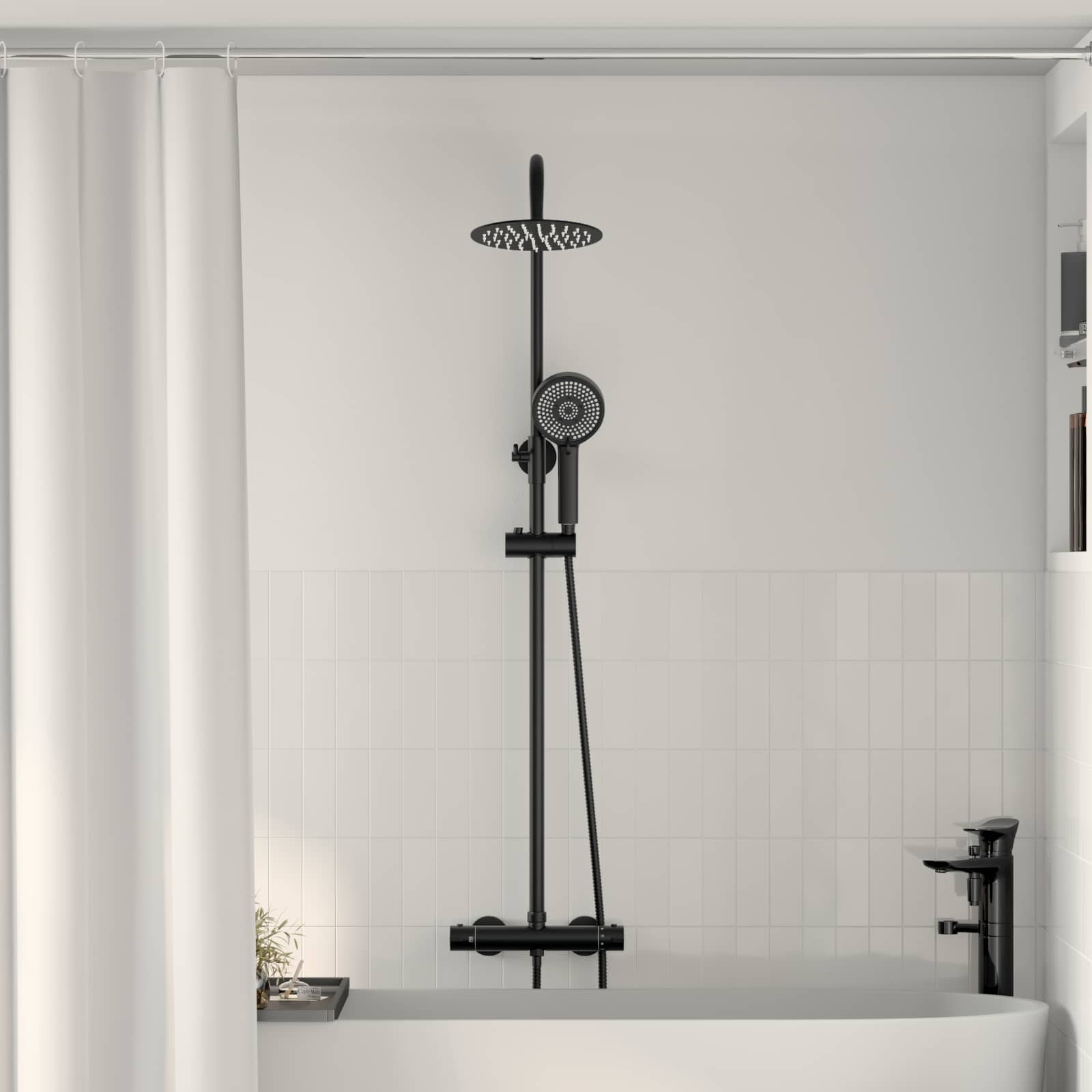 Thermostatisch Douchesysteem Set Messing en Roestvrij staal