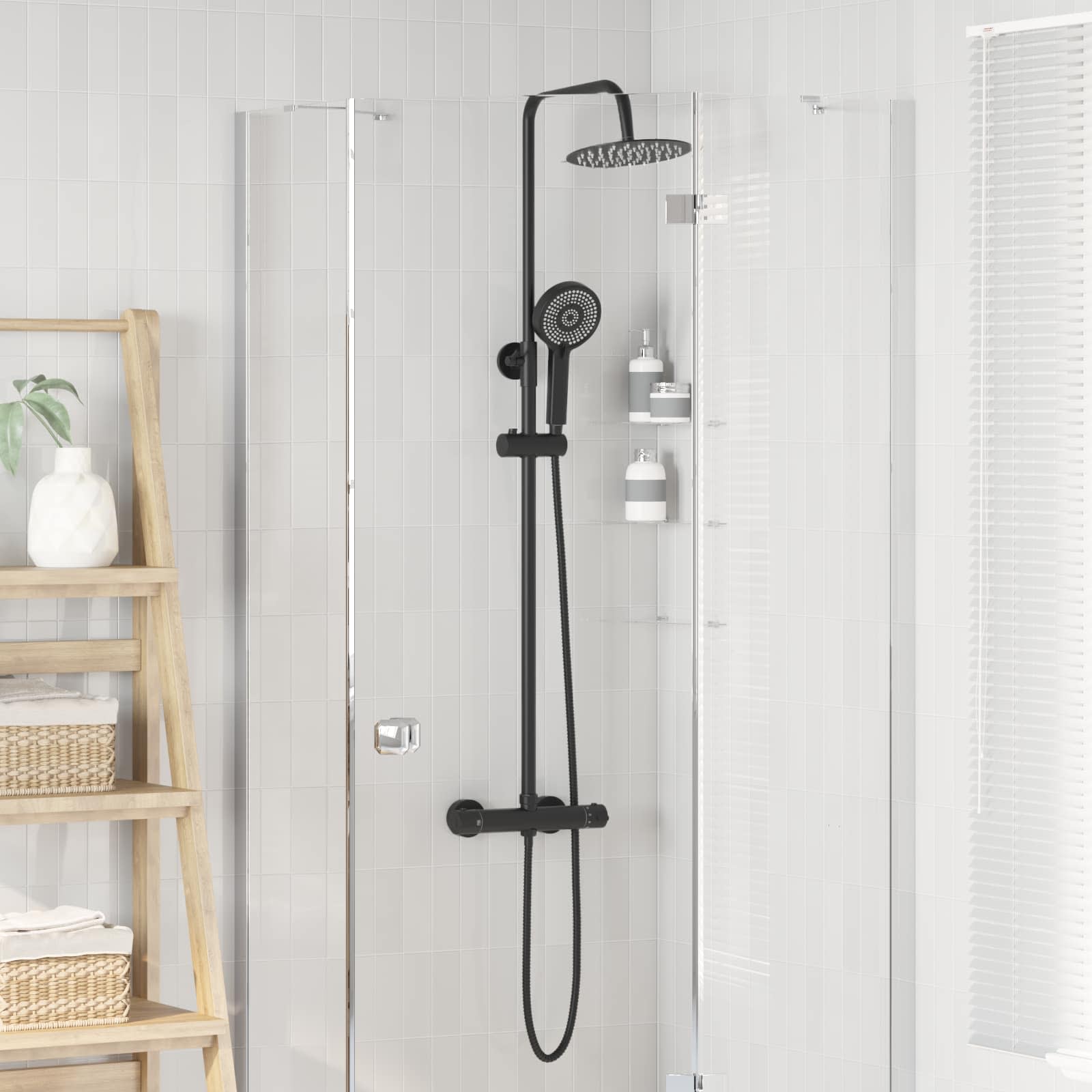 Thermostatisch Douchesysteem Set Messing en Roestvrij staal
