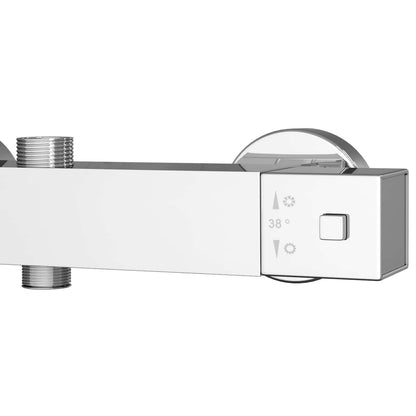 Thermostatische douchemixer RVS 201 25,5 x 7 x 6 cm zilver