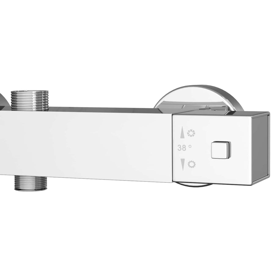 Thermostatische douchemixer RVS 201 25,5 x 7 x 6 cm zilver
