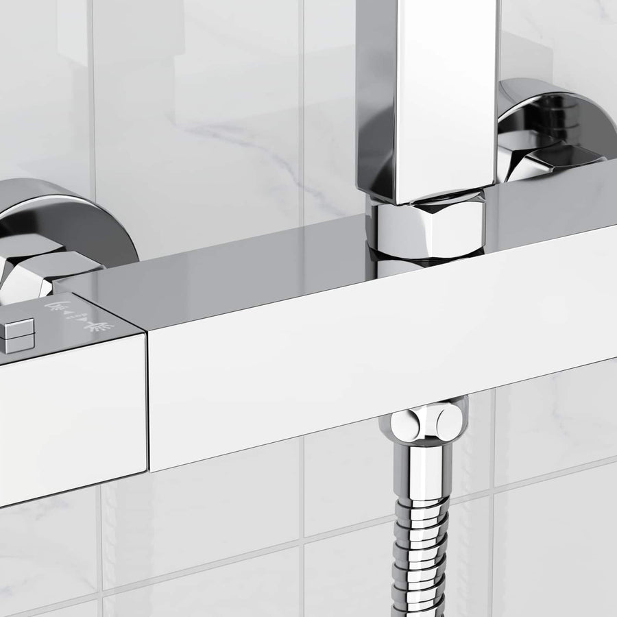 Thermostatische douchemixer RVS 201 25,5 x 7 x 6 cm zilver
