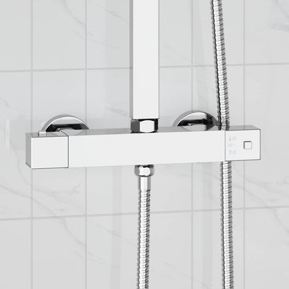 Thermostatische douchemixer RVS 201 25,5 x 7 x 6 cm zilver