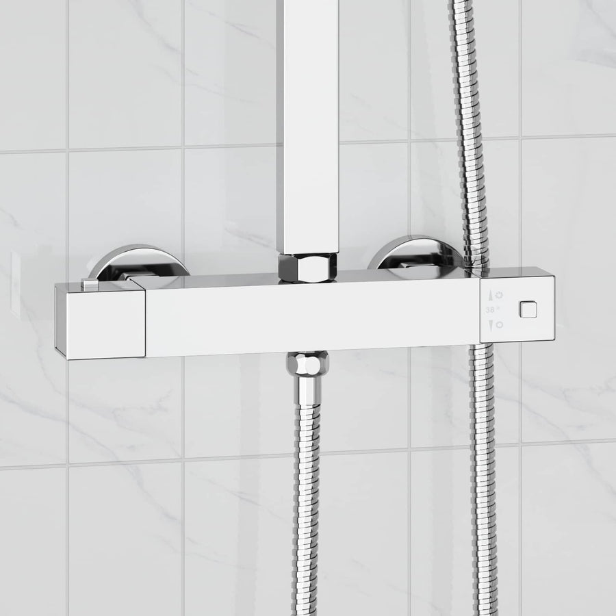 Thermostatische douchemixer RVS 201 25,5 x 7 x 6 cm zilver