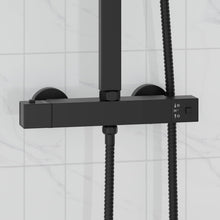 Thermostatische douchemixer RVS 201 25,5 x 7 x 6 cm Zwart