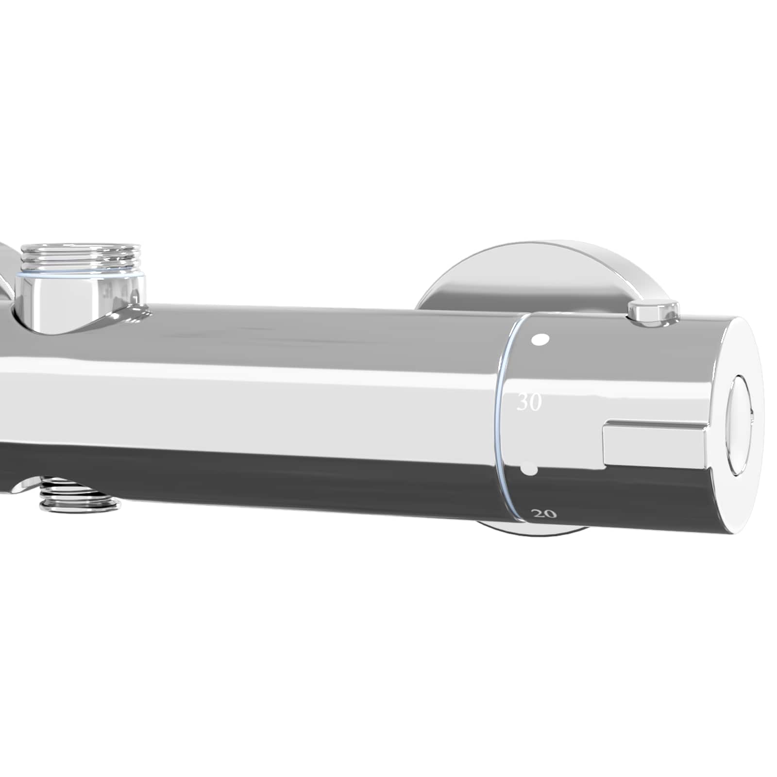 Thermostatische douchemixer RVS 201 27 x 8 x 6 cm zilver