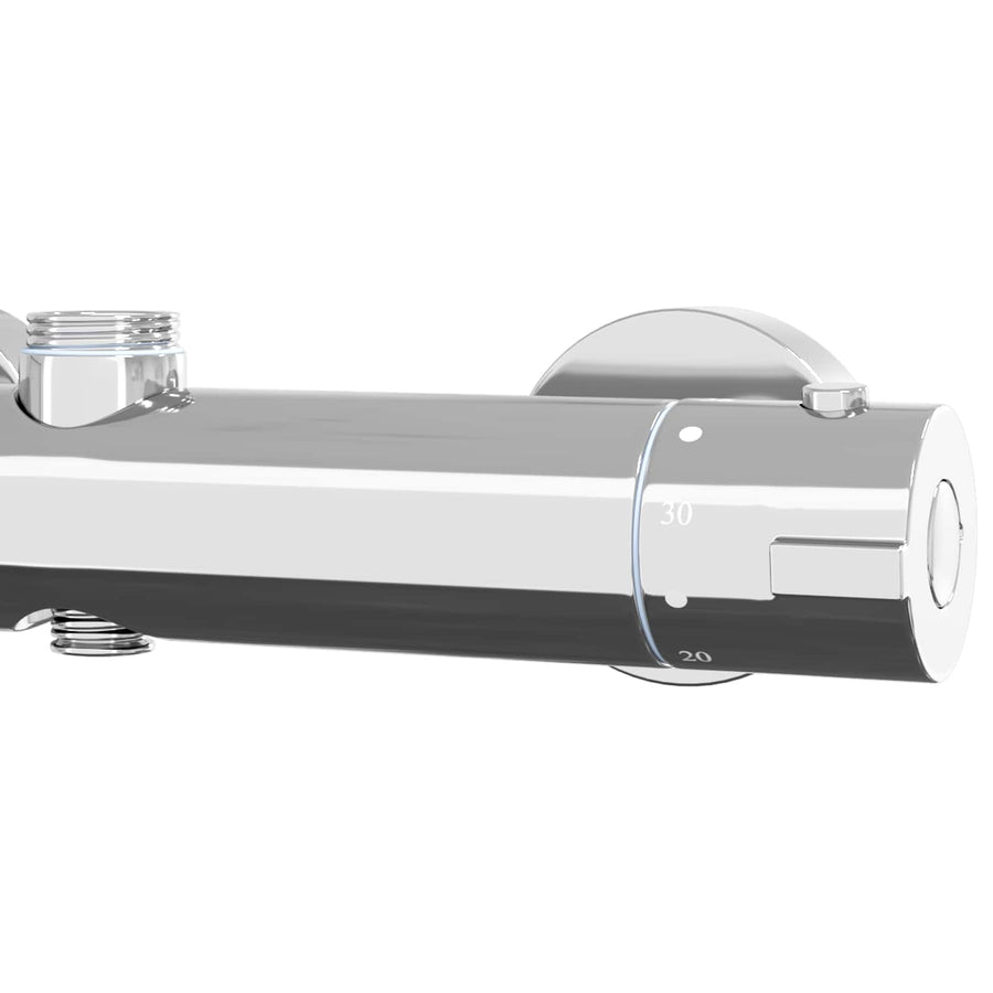 Thermostatische douchemixer RVS 201 27 x 8 x 6 cm zilver