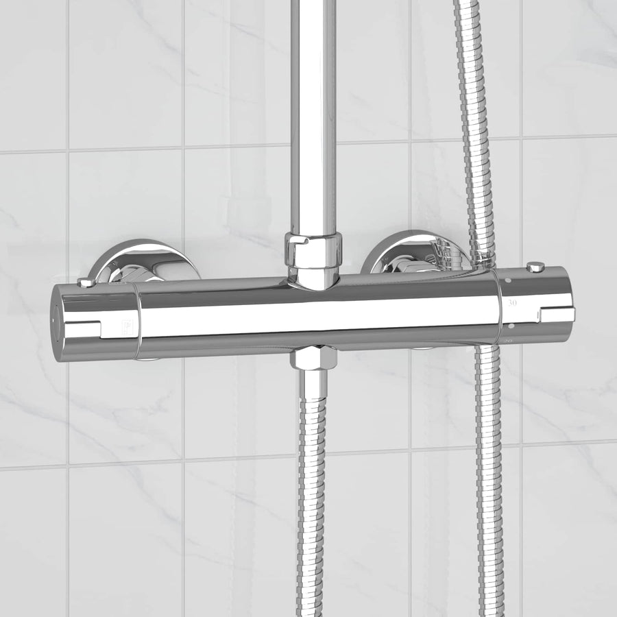 Thermostatische douchemixer RVS 201 27 x 8 x 6 cm zilver