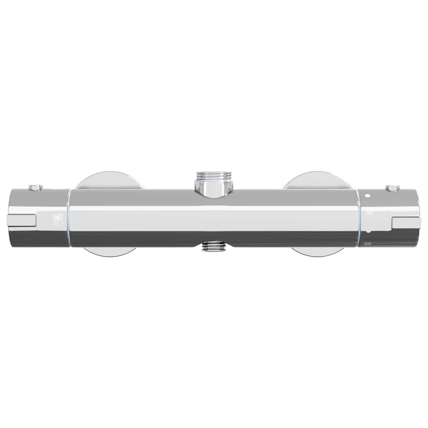 Thermostatische douchemixer RVS 201 27 x 8 x 6 cm zilver