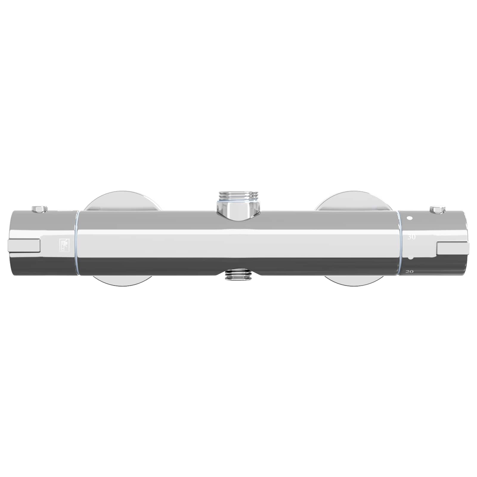 Thermostatische douchemixer RVS 201 27 x 8 x 6 cm zilver