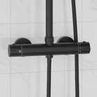 Douchekraan thermostatisch RVS 201 27x8x6 cm zwart