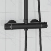 Douchekraan thermostatisch RVS 201 27x8x6 cm zwart