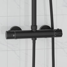 Thermostatische douchemixer RVS 201 27 x 8 x 6 cm Zwart