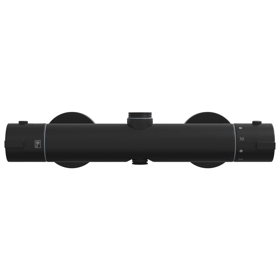 Thermostatische douchemixer RVS 201 27 x 8 x 6 cm Zwart