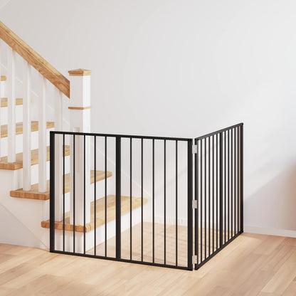Hondenhek 2 pcs Zwart 100 x 80 cm Gegalvaniseerd staal