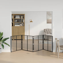 Hondenhek 4 pcs Zwart 100 x 80 cm Gegalvaniseerd staal
