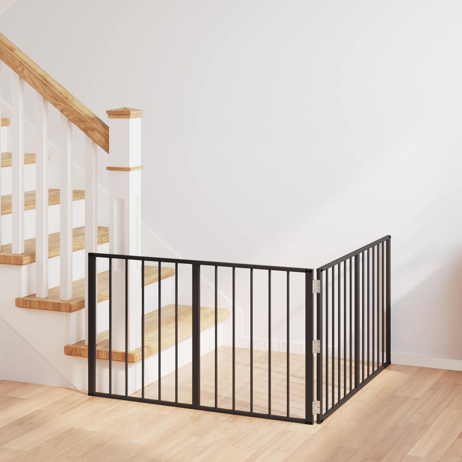 Hondenhek 2 pcs Zwart 100 x 60 cm Gegalvaniseerd staal
