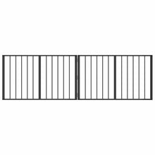 Hondenhek 2 pcs Zwart 100 x 60 cm Gegalvaniseerd staal