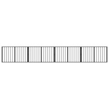 Hondenhek 4 pcs Zwart 100 x 60 cm Gegalvaniseerd staal