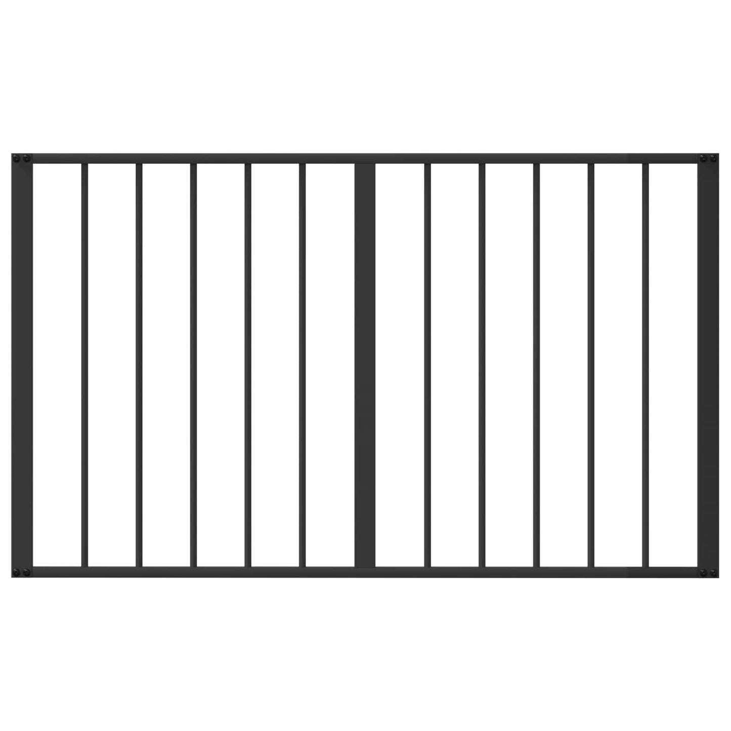 Hondenhek 6 pcs Zwart 100 x 60 cm Gegalvaniseerd staal