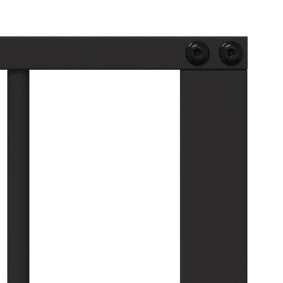 Hondenhek 10 pcs Zwart 100 x 60 cm Gegalvaniseerd staal
