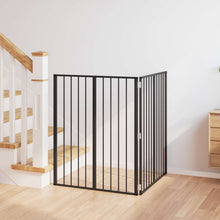 Hondenhek 2 pcs Zwart 80 x 100 cm Gegalvaniseerd staal