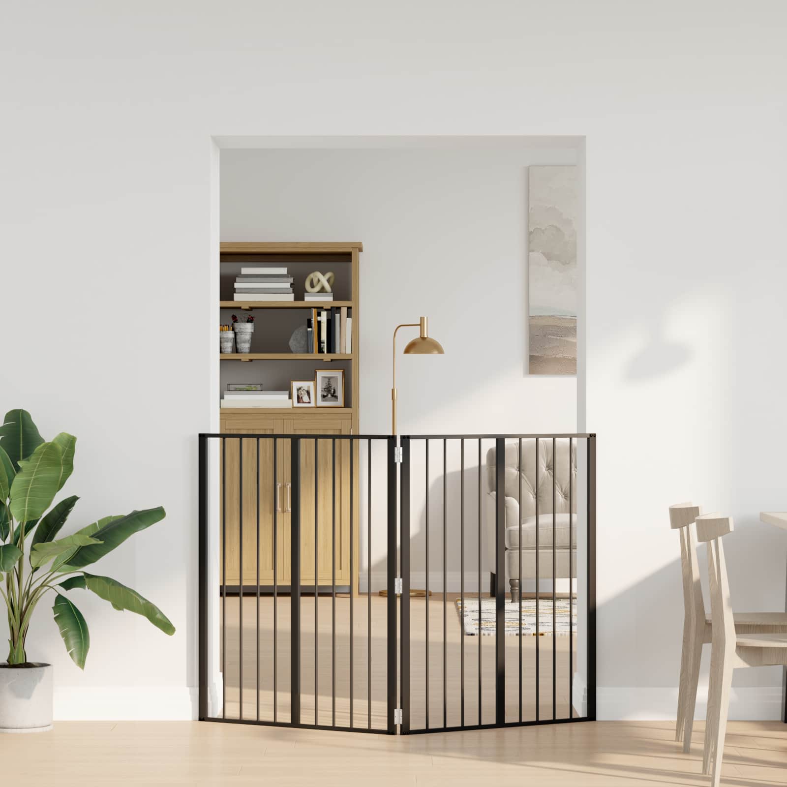 Hondenhek 2 pcs Zwart 80 x 100 cm Gegalvaniseerd staal