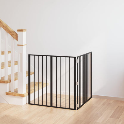 Hondenhek 2 pcs Zwart 80 x 80 cm Gegalvaniseerd staal