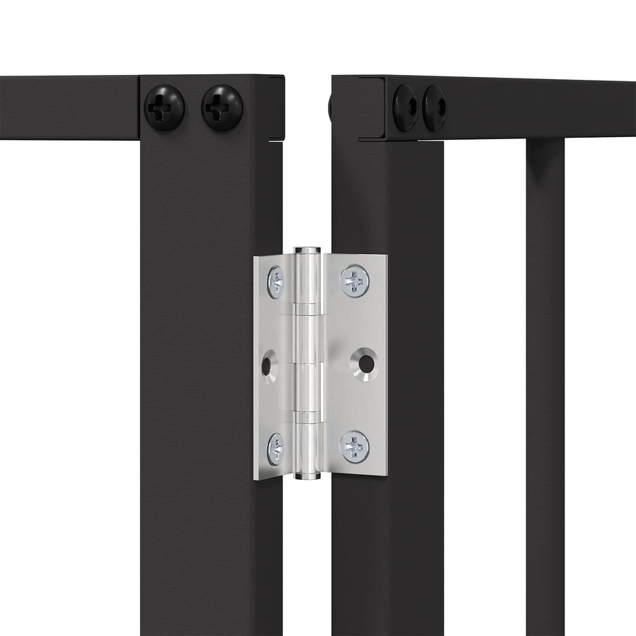 Hondenhek 2 pcs Zwart 80 x 60 cm Gegalvaniseerd staal