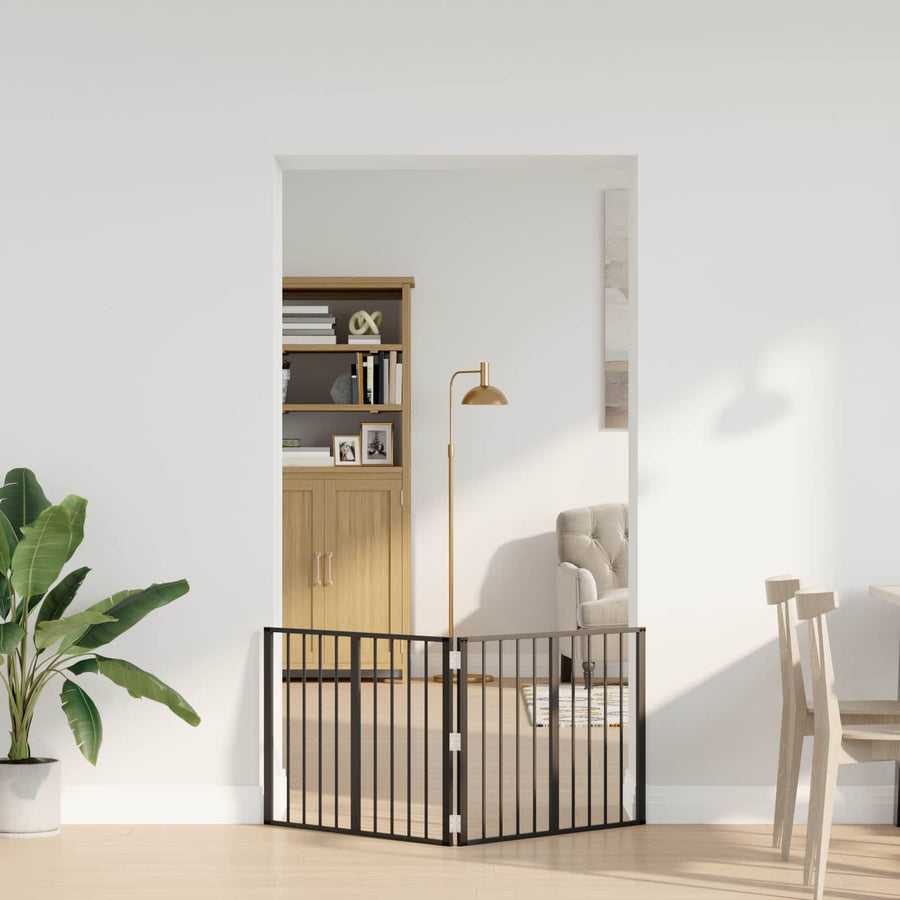 Hondenhek 2 pcs Zwart 80 x 60 cm Gegalvaniseerd staal