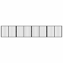 Hondenhek 4 pcs Zwart 80 x 60 cm Gegalvaniseerd staal