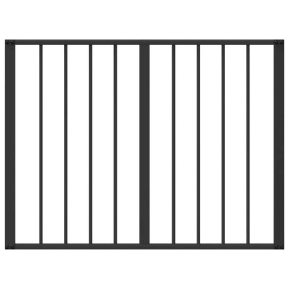 Hondenhek 6 pcs Zwart 80 x 60 cm Gegalvaniseerd staal
