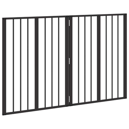 Hondenhek 2 pcs Zwart 60 x 80 cm Gegalvaniseerd staal