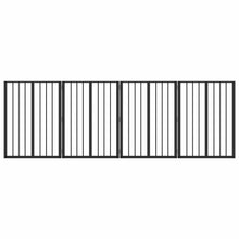 Hondenhek 4 pcs Zwart 60 x 80 cm Gegalvaniseerd staal