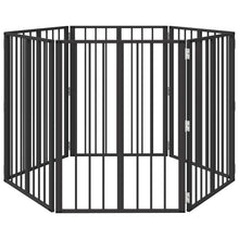 Hondenhek 6 pcs Zwart 60 x 80 cm Gegalvaniseerd staal